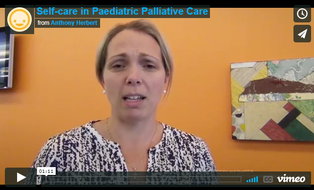 Play Video - Self-care in Paediatric Palliative Care
